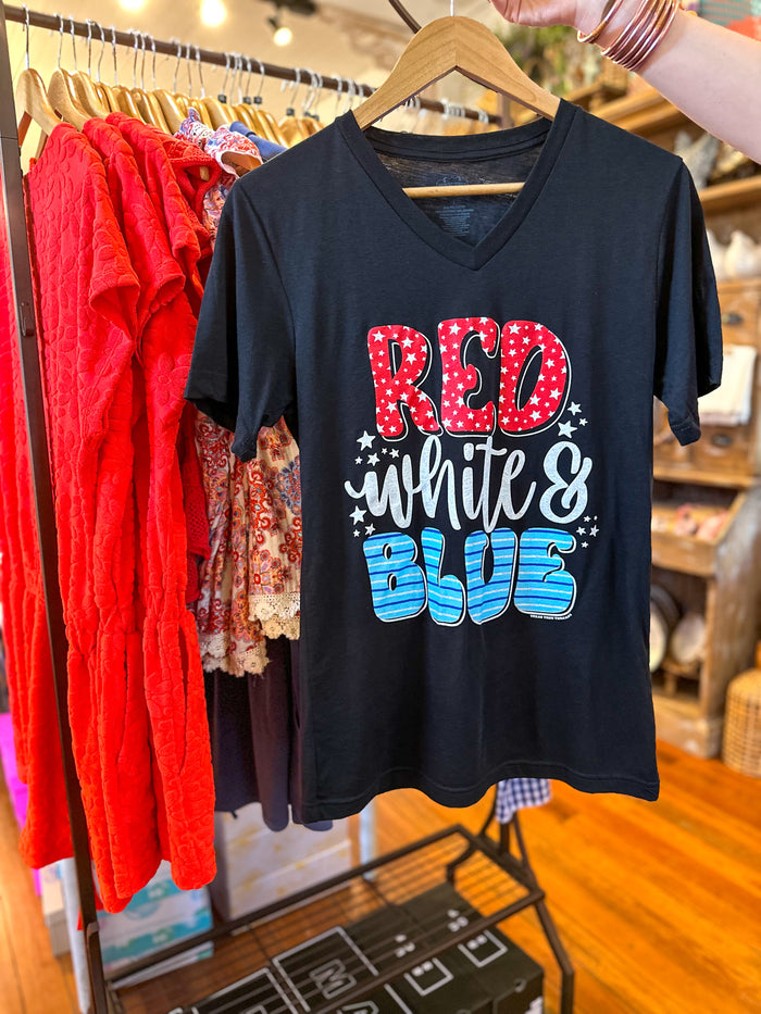 red white and blue texas true threads tee