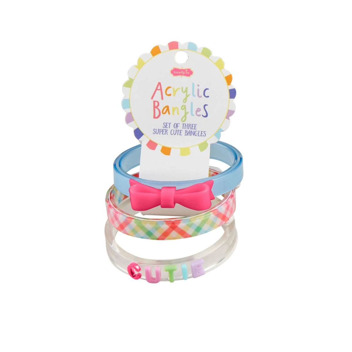 mud pie acrylic bangle set