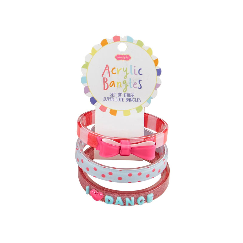 mud pie little girls acrylic bangle set
