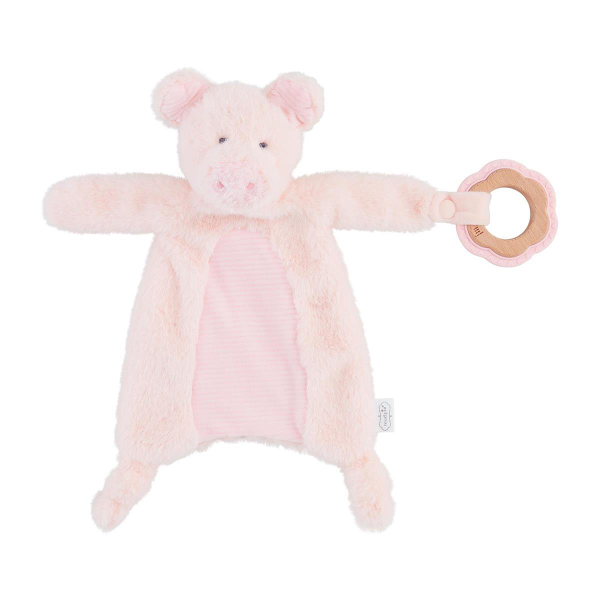 pig teether mud pie toy