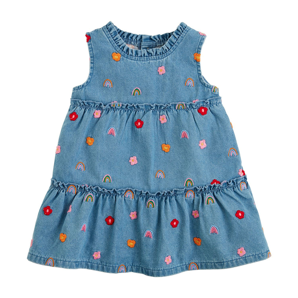 mud pie rainbow flower dress