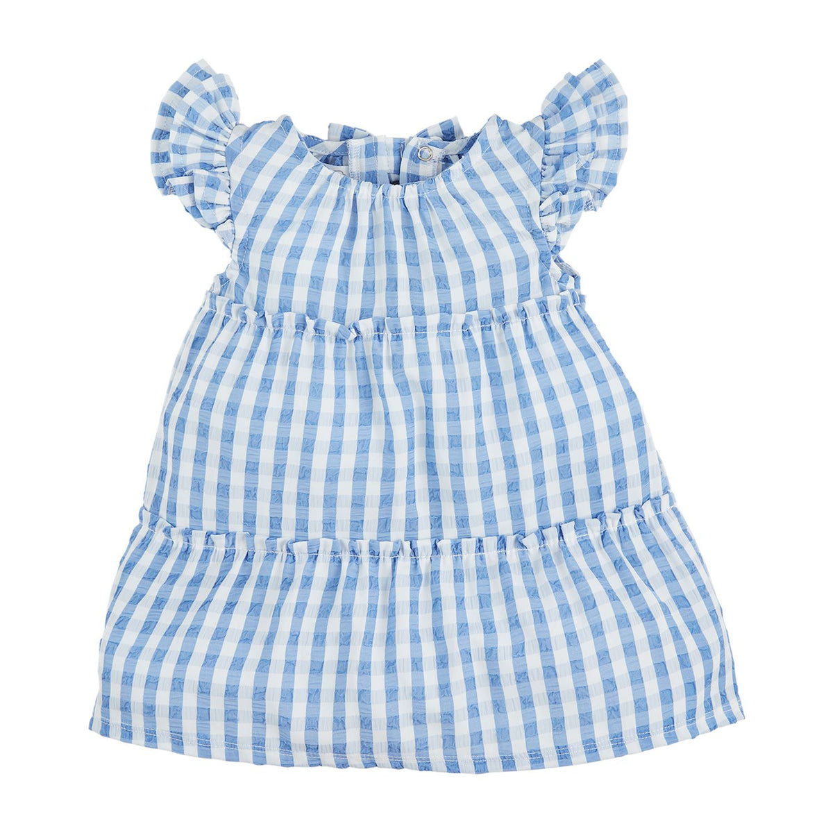 mud pie blue and white checkered dress 
