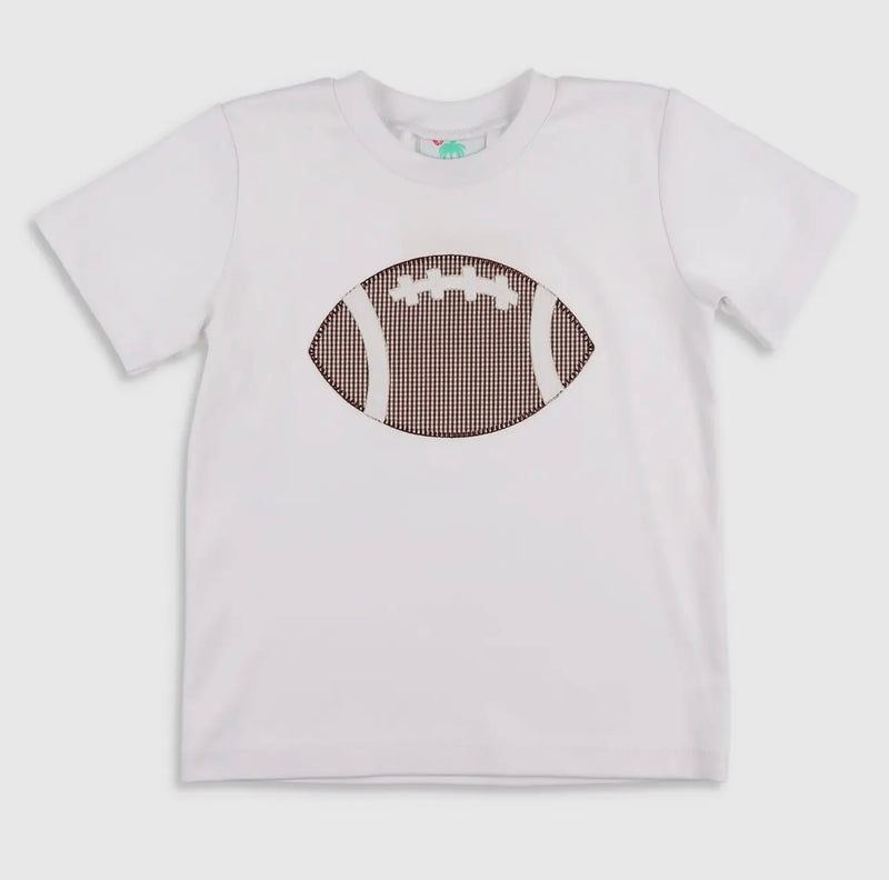 toddler football applique tee