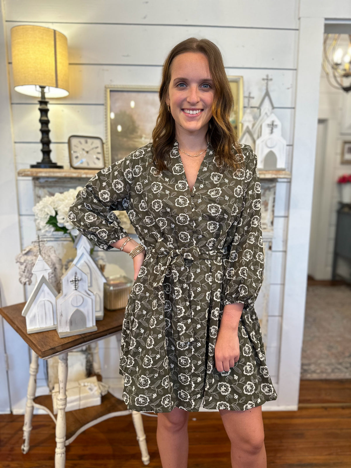 Georgia Mae Dress - Olive