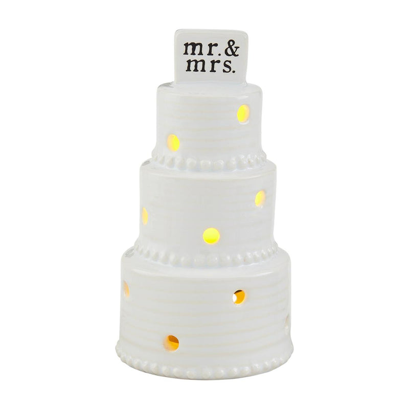 mud pie wedding cake light up sitter 