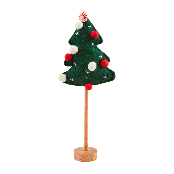 mud pie felt tree large pom pom 