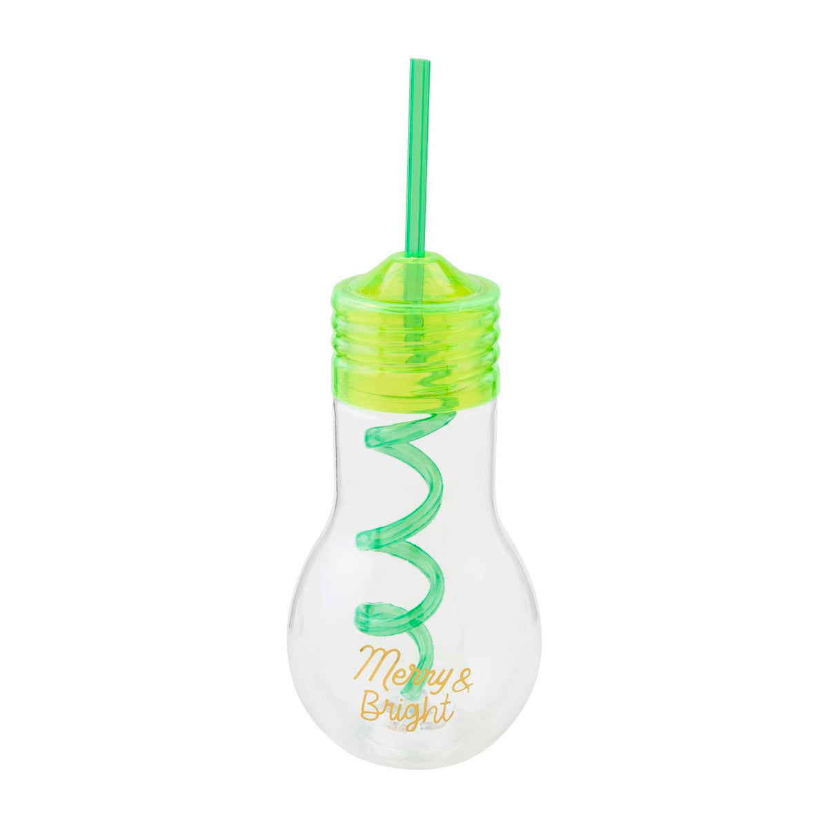 mud pie green light bulb tumber with straw