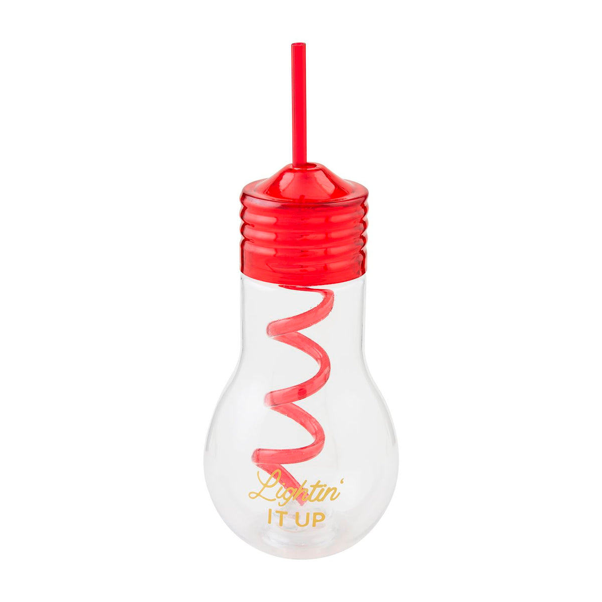 mud pie red light bulb cup with straw