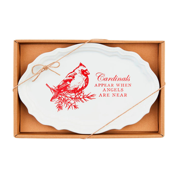 cardinal sentiment tray mud pie 