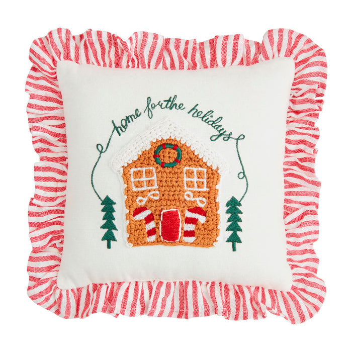 mud pie mini pillow house home for the holidays