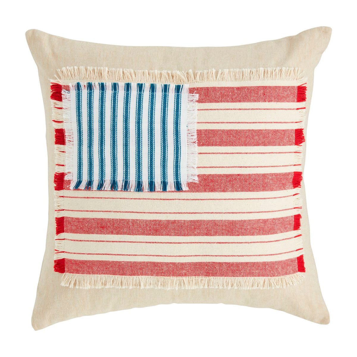 flag pillow mud pie 