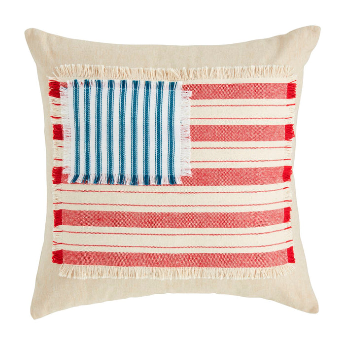 flag pillow mud pie 