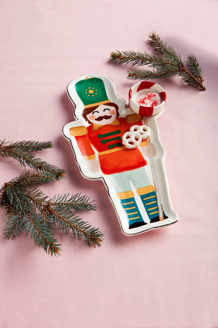 mud pie chip and dip set platter nutcracker 