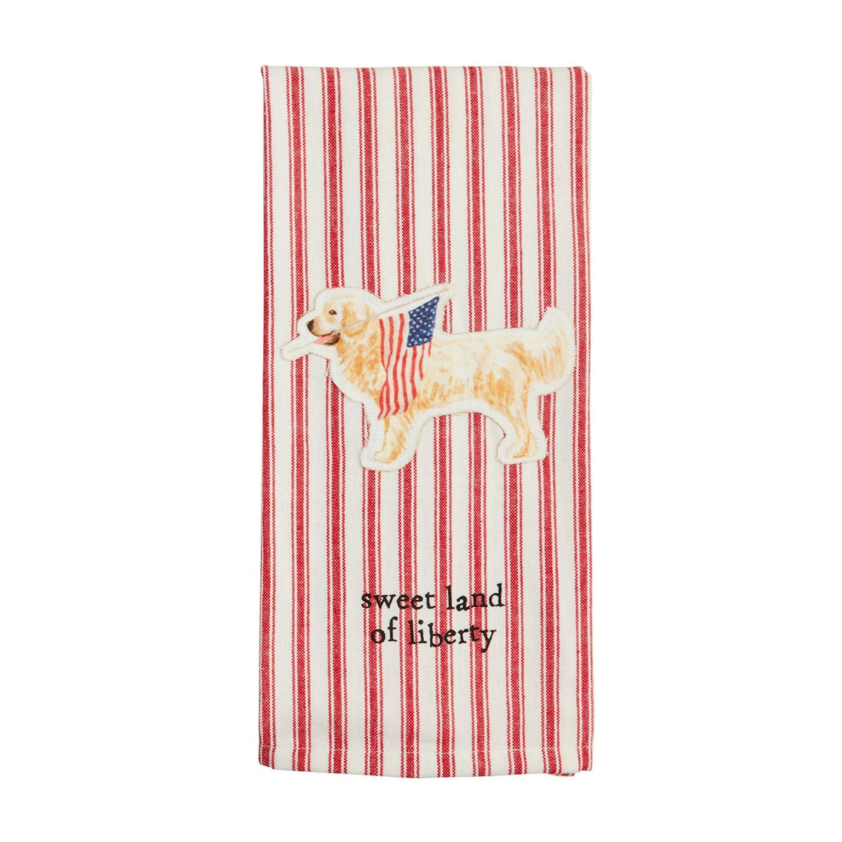 mud pie dog americana towel 