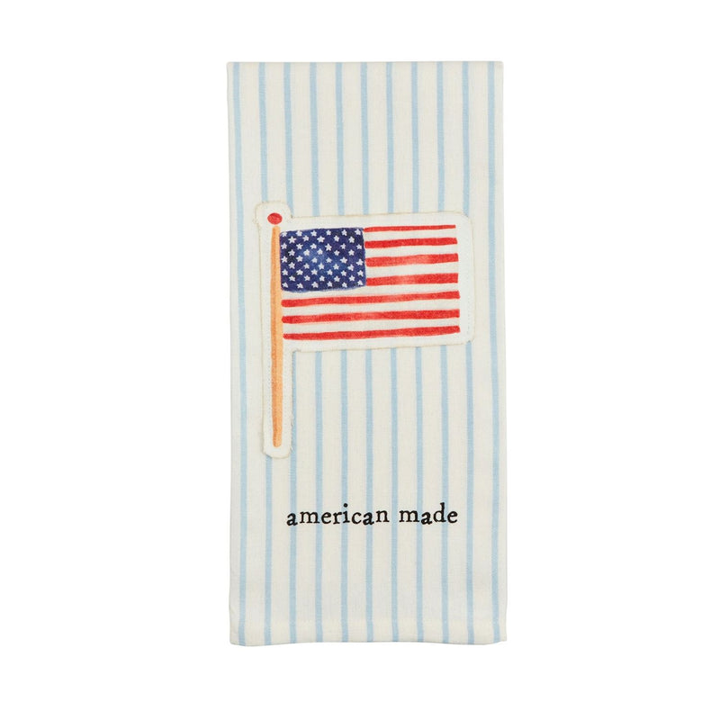 American patch towel mud pie 
