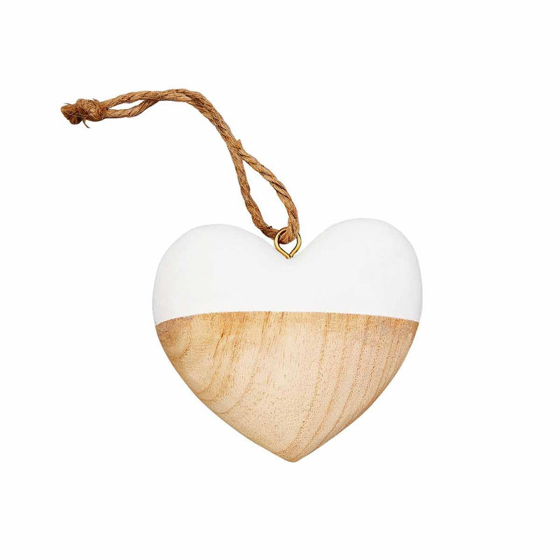 mud pie heart wood ornament 