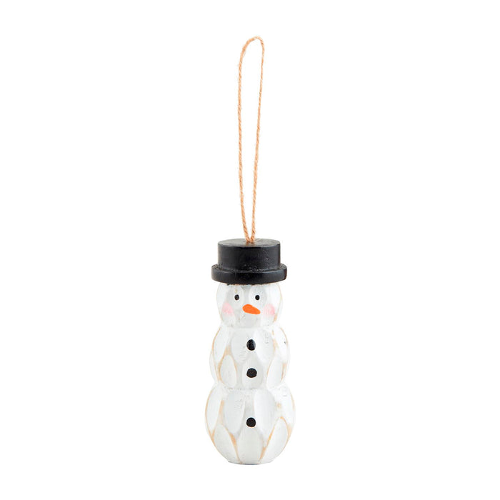 mud pie snowman wood ornament 