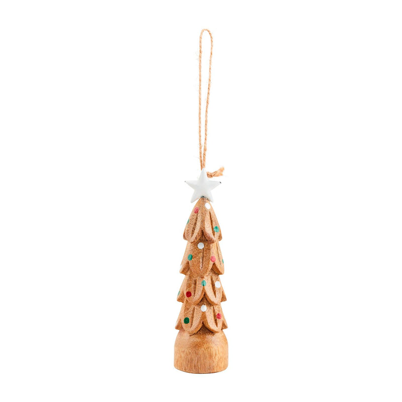 mud pie tree wood peg ornament