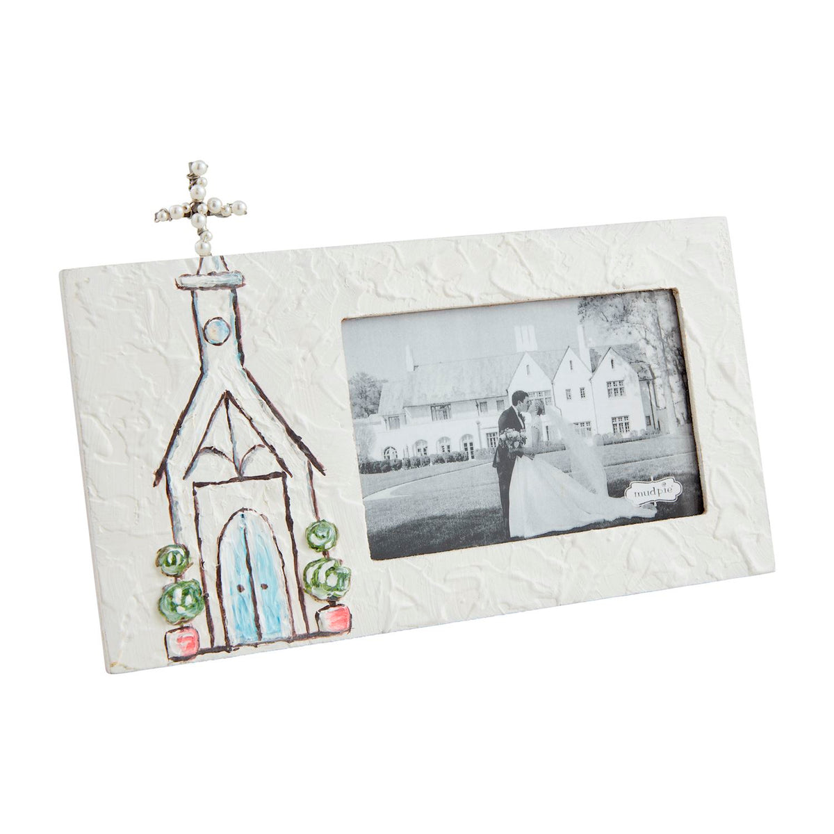 mud pie painted church frame 