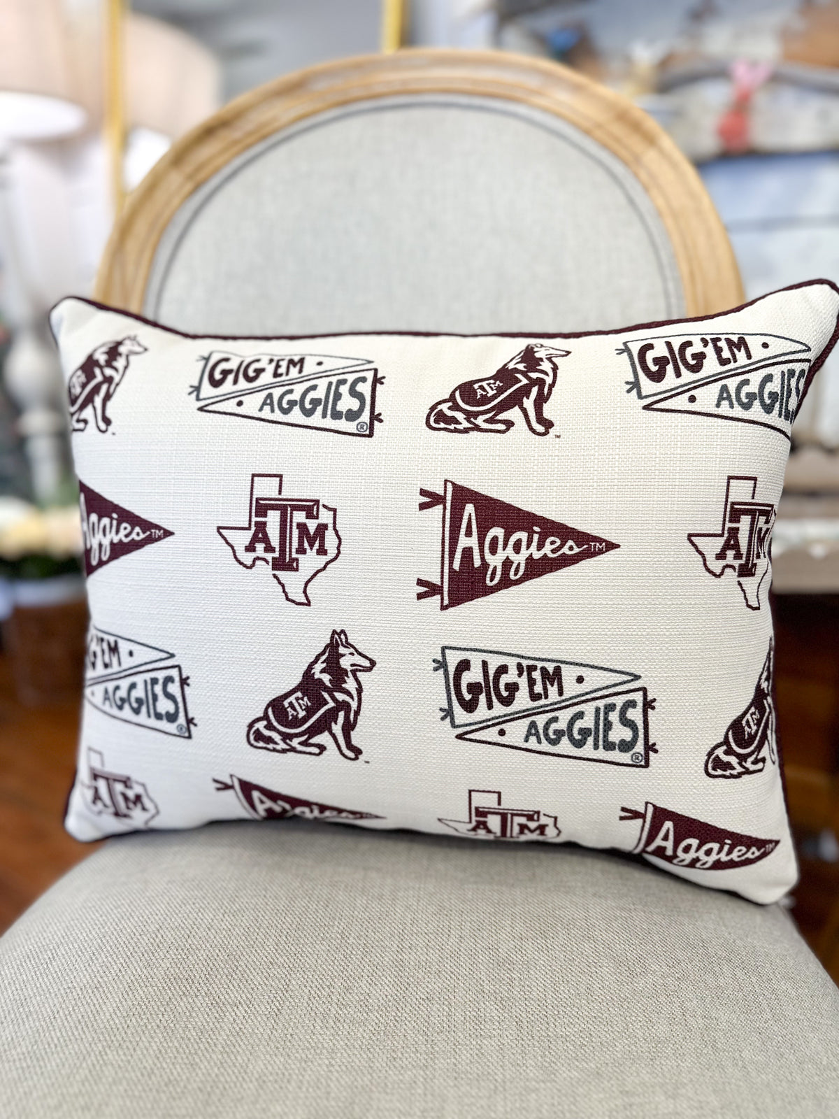 texas a&m pennant pillow