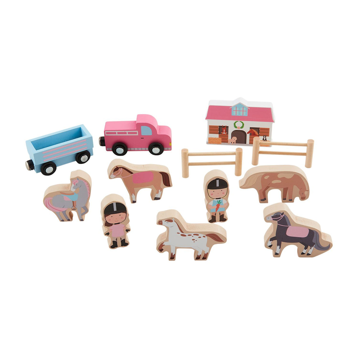 mud pie horse stable set