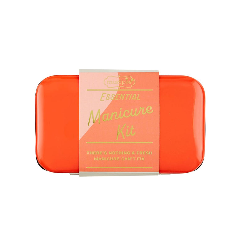 manicure orange set mud pie