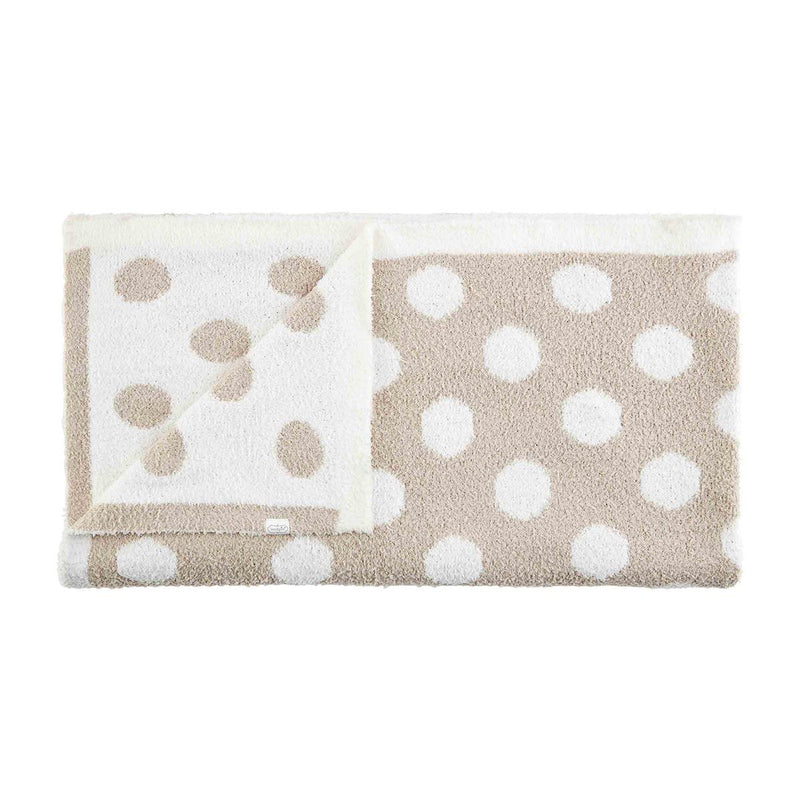 mud pie chenille blanket tan dots