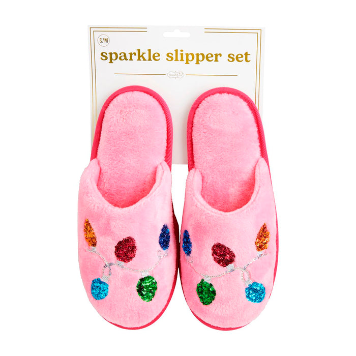 mud pie holiday sparkle slipper