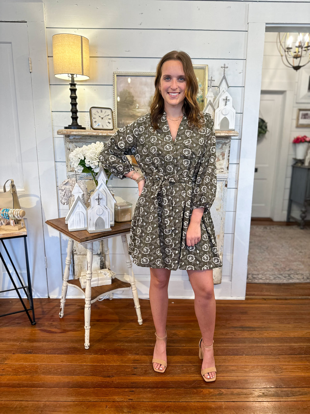 Georgia Mae Dress - Olive