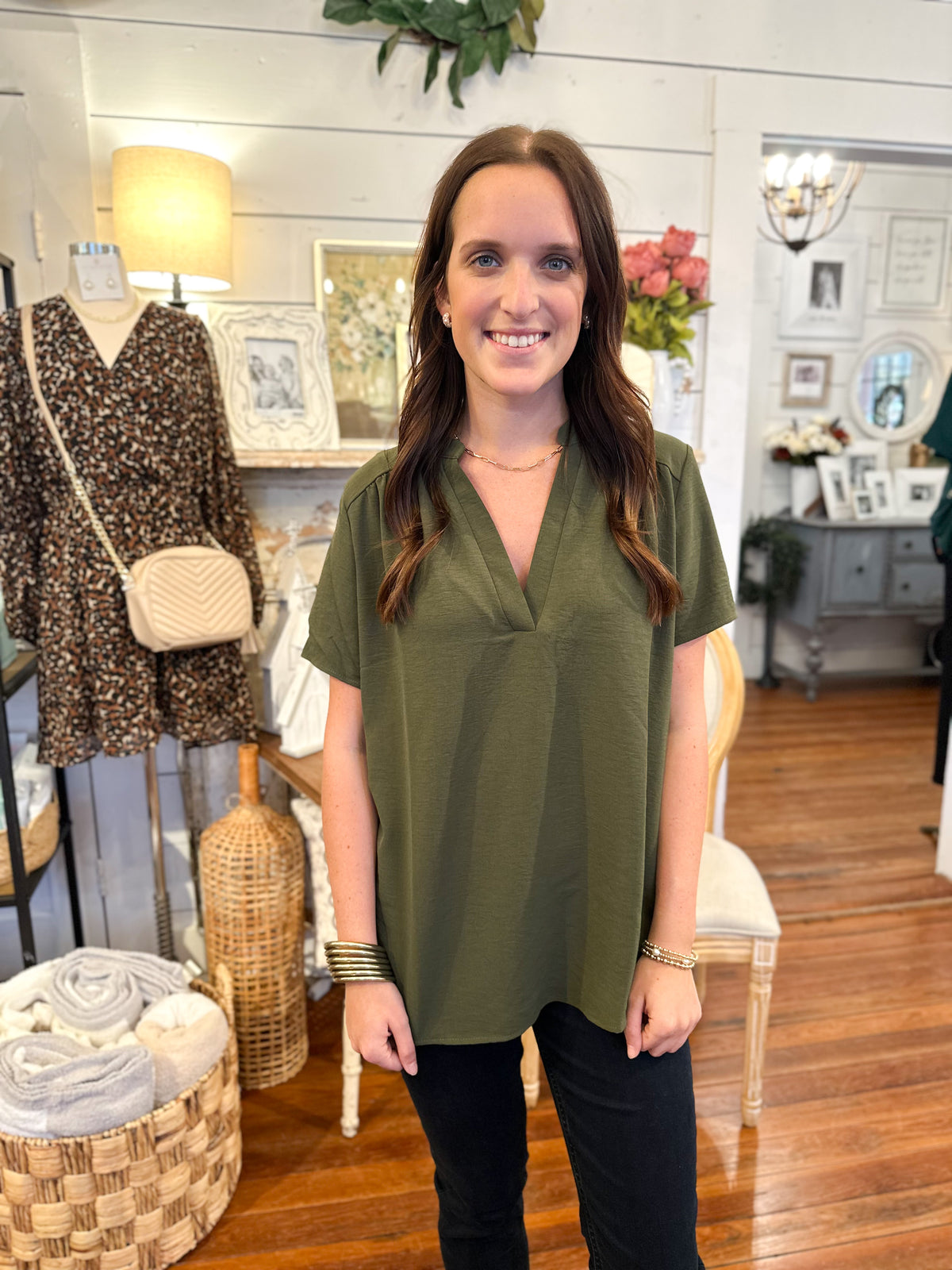 Miranda Top - Olive