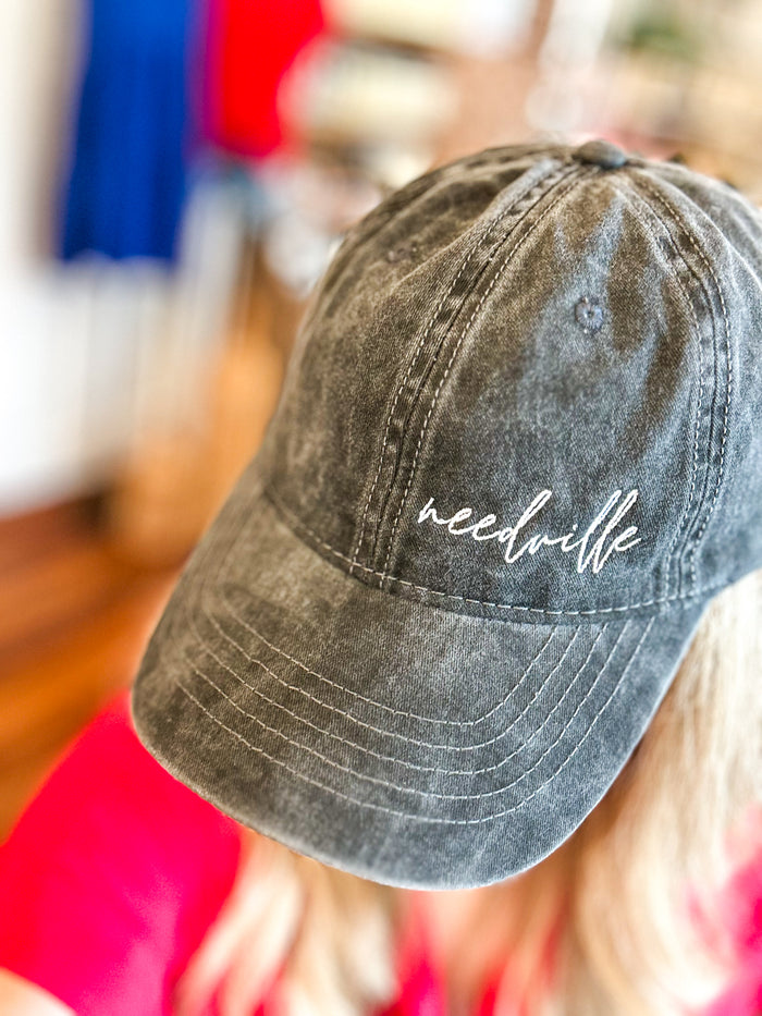 needville texas cap embroidered charcoal 