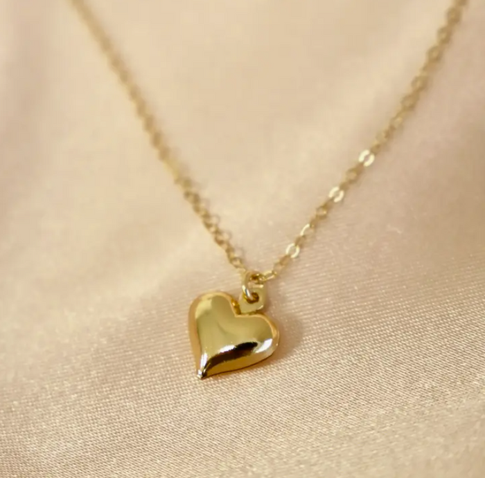 katie waltman gold filled heart necklace 