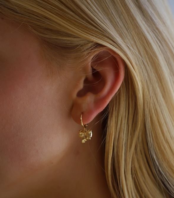 gold bow earring katie waltman