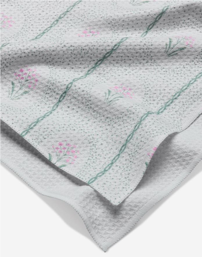 geometry dainty cottage dish towel 