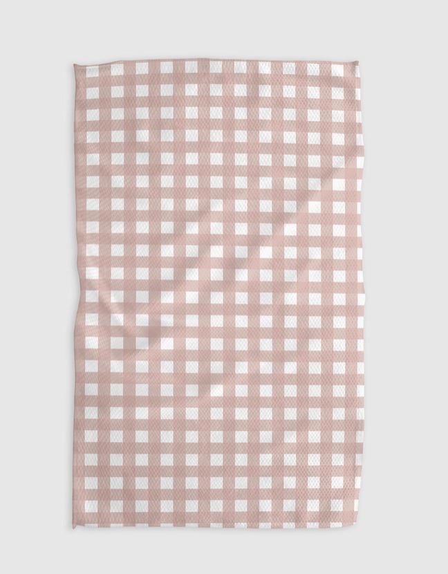 gigi dusty rose geometry towel 