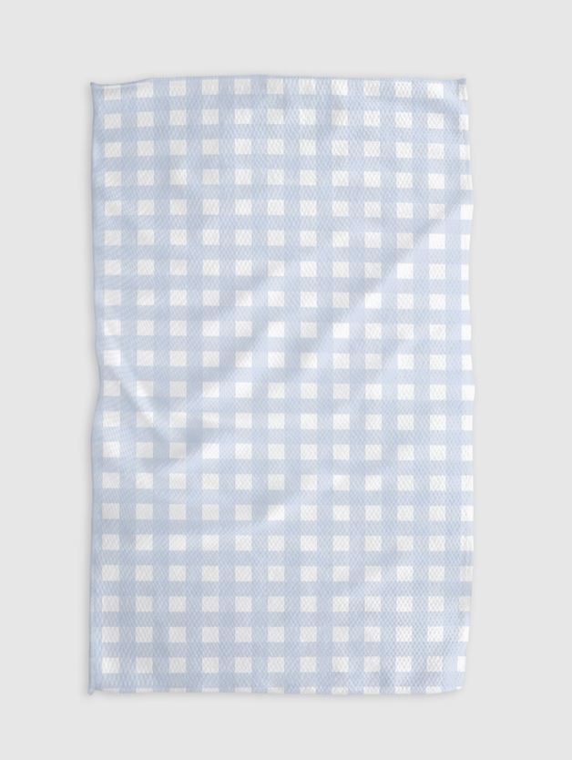 gigi light blue geometry towel 