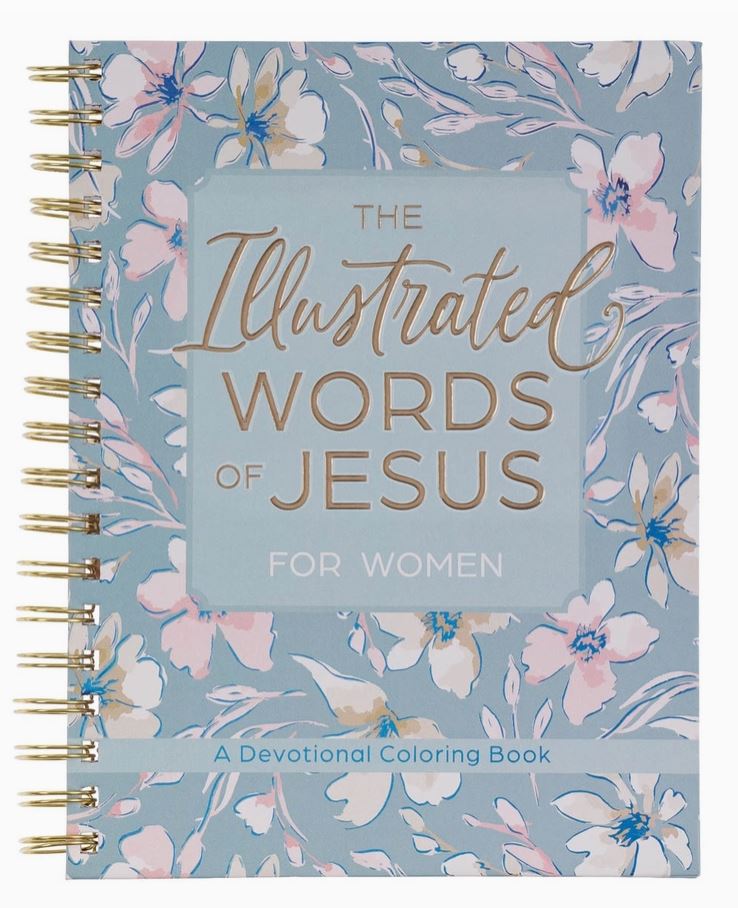 illustrated words of jesus for women coloring book
