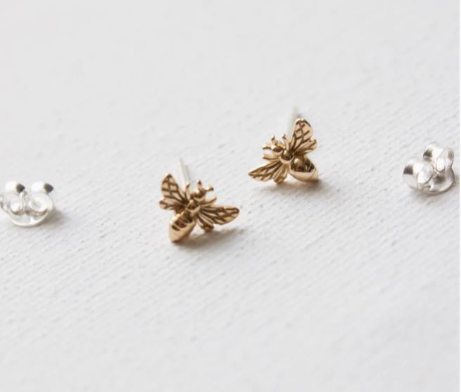 bee stud earrings