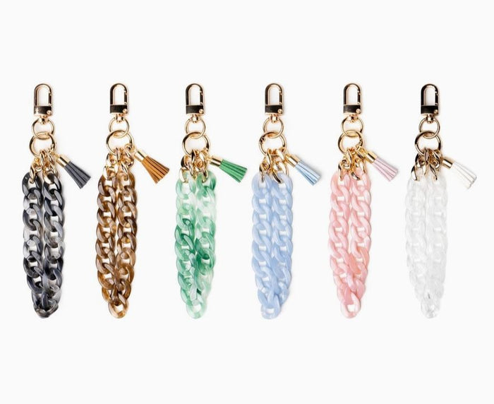 acrylic style different color chain key chain