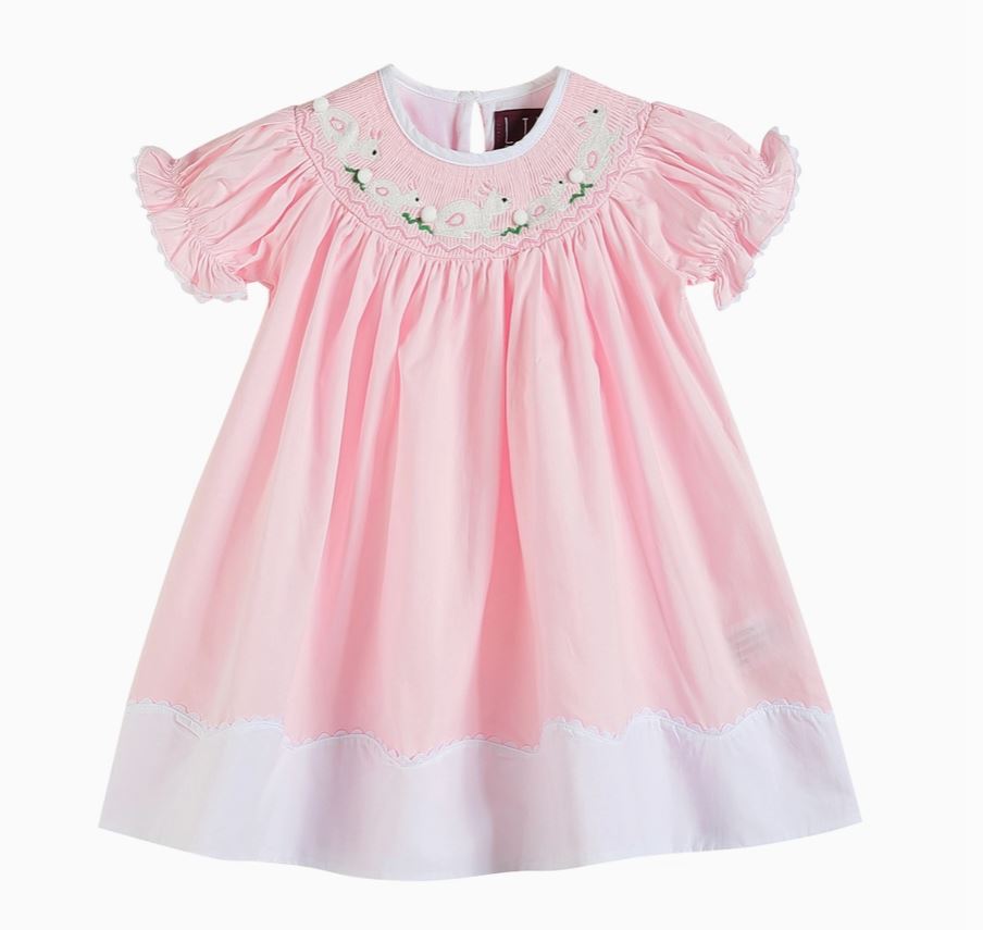 light pink easter bunny dress