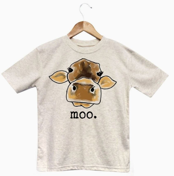 moo tee oatmeal color toddler