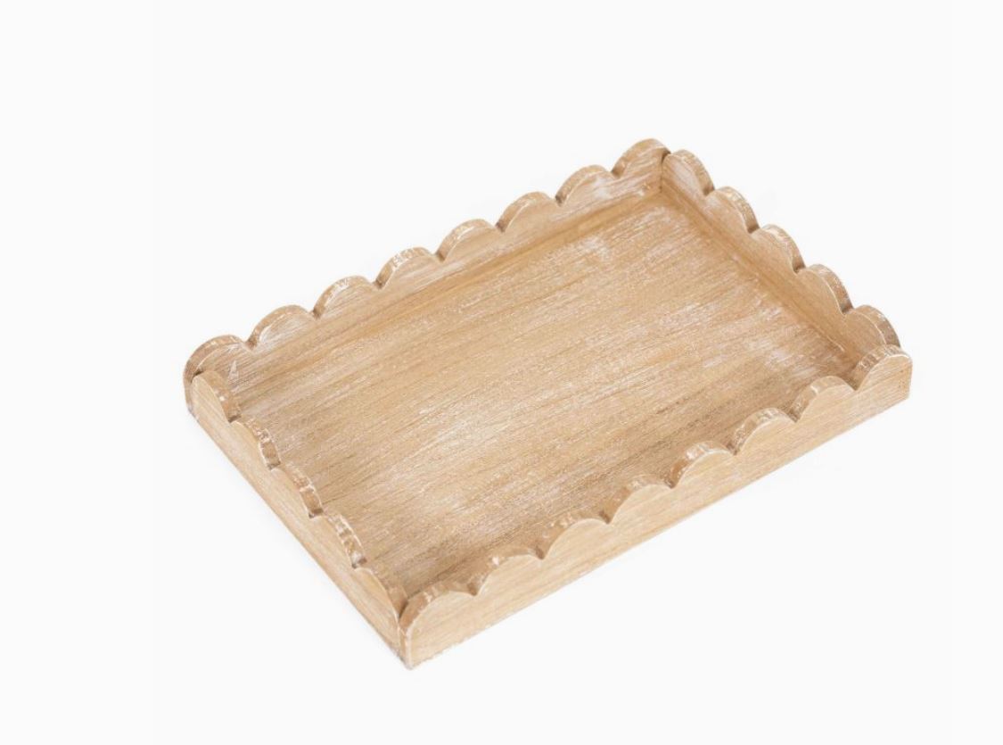 scallop edge tray