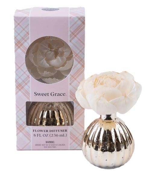 flower diffuser sweet grace gold 